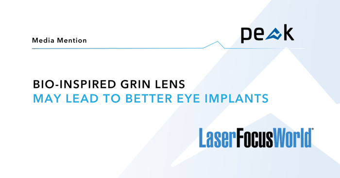 Artificial Lens Mimics Human Eye Lens – Featured on SPE