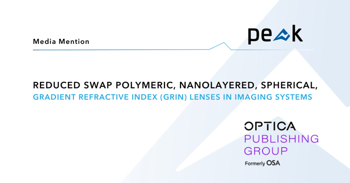 Reduced SWAP Polymeric, Nanolayered, Spherical, Gradient Refractive Index (GRIN) Lenses in Imaging Systems